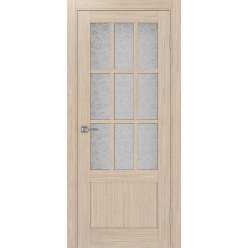 Межкомнатная дверь Турин 542ПФ.2221, цвет дуб беленый FL, заполнение Дали бесцветное, размер 200*80 см.