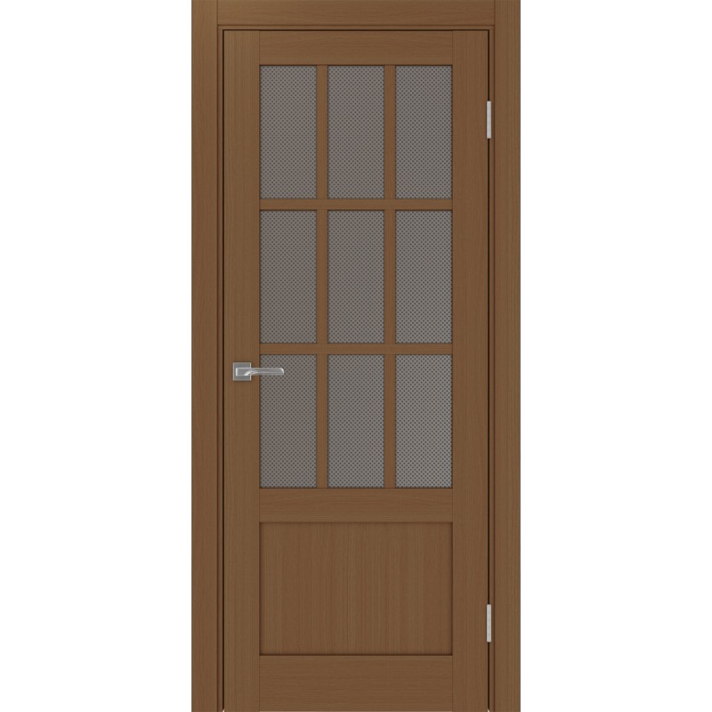 Межкомнатная дверь Турин 542ПФ.2221, цвет орех NL, заполнение Пунта бронзовое, размер 200*80 см.