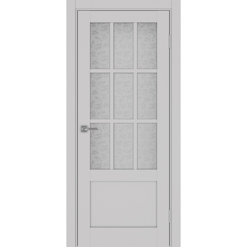 Межкомнатная дверь Турин 542ПФ.2221, цвет пепельный, заполнение Дали бесцветное, размер 200*80 см.