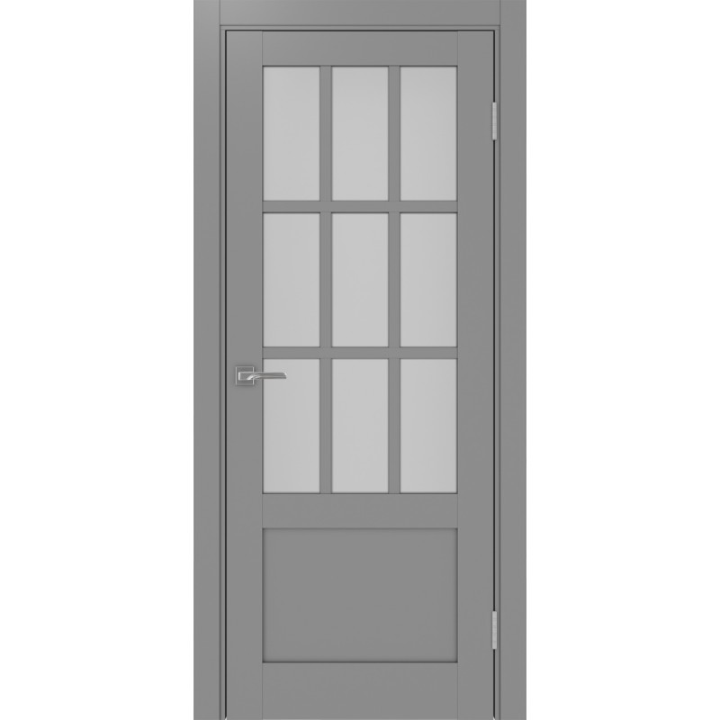 Межкомнатная дверь Турин 542ПФ.2221, цвет серый, заполнение Мателюкс, размер 200*80 см.