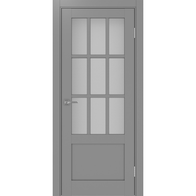 Межкомнатная дверь Турин 542ПФ.2221, цвет серый, заполнение Пунта бесцветное, размер 200*80 см.