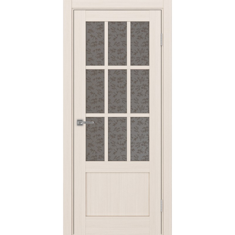 Межкомнатная дверь Турин 542ПФ.2221, цвет ясень перламутровый, заполнение Дали бронзовое, размер 200*80 см.