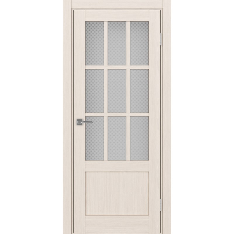 Межкомнатная дверь Турин 542ПФ.2221, цвет ясень перламутровый, заполнение Пунта бесцветное, размер 200*80 см.
