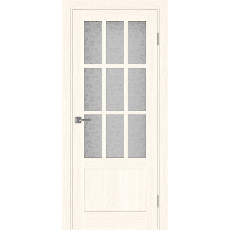 Межкомнатная дверь Турин 542ПФ.2221, цвет ясень светлый, заполнение Дали бесцветное, размер 200*80 см.