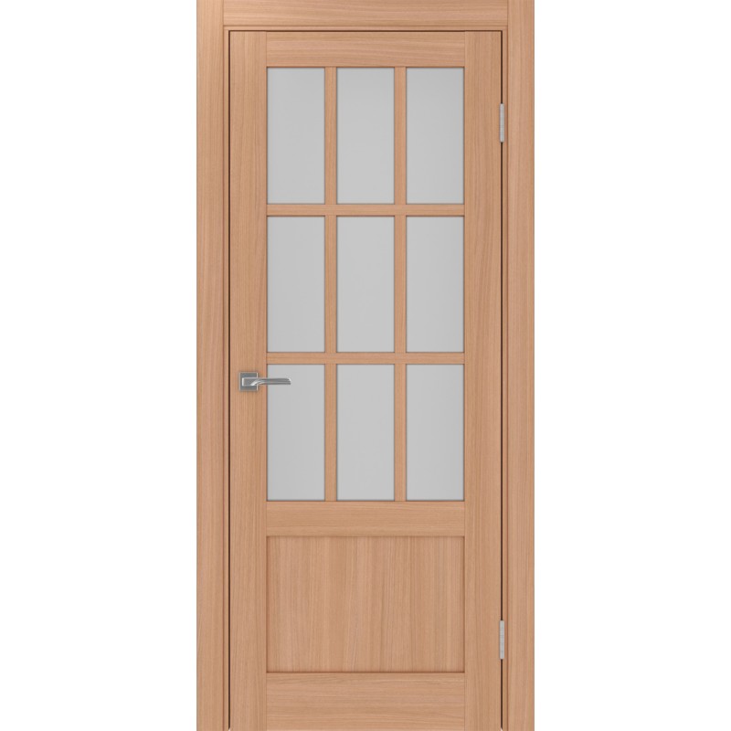 Межкомнатная дверь Турин 542ПФ.2221, цвет ясень тёмный, заполнение Мателюкс, размер 200*80 см.