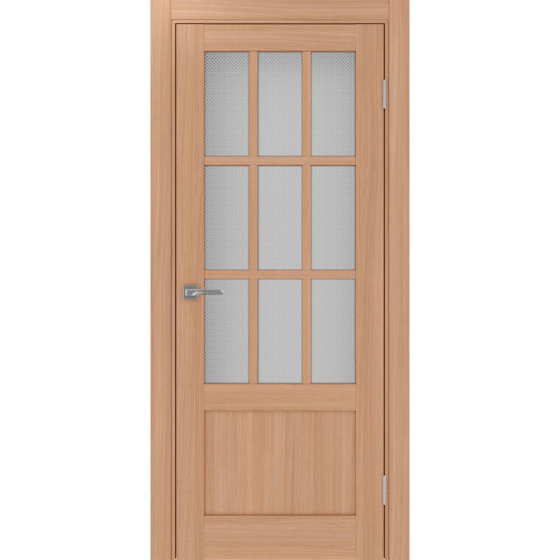 Межкомнатная дверь Турин 542ПФ.2221, цвет ясень тёмный, заполнение Пунта бесцветное, размер 200*80 см.
