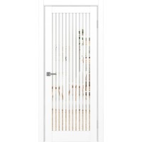 Турин 543.2, цвет белый снежный, заполнение Зеркало, размер 200*80 см.