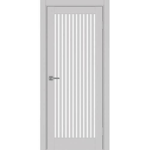 Турин 543.2, цвет Пепельный стекло LACбелый, размер 80*200 см.