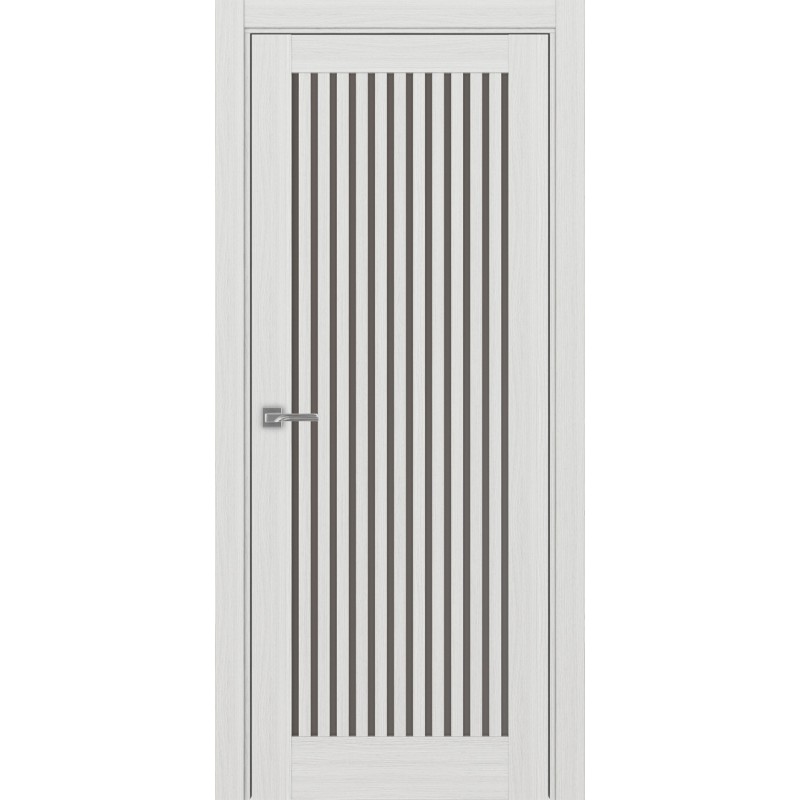 Межкомнатная дверь Турин 543.2, цвет ясень серебристый, заполнение Бронза матовое, размер 200*80 см.