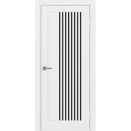 Турин 544.12, цвет белый лёд, заполнение LACчерный, размер 200*80 см.