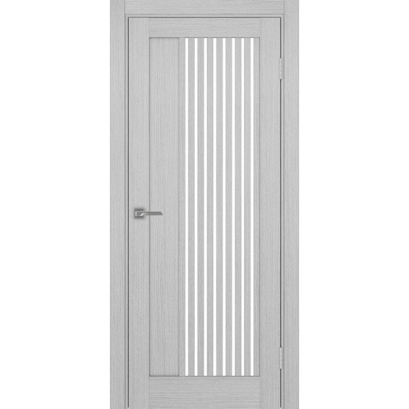 Межкомнатная дверь Турин 544.12, цвет Дуб Серый FL стекло LACбелый, размер 80*200 см.