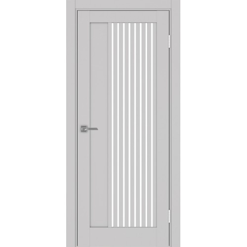 Турин 544.12, цвет Пепельный стекло LACбелый, размер 80*200 см.