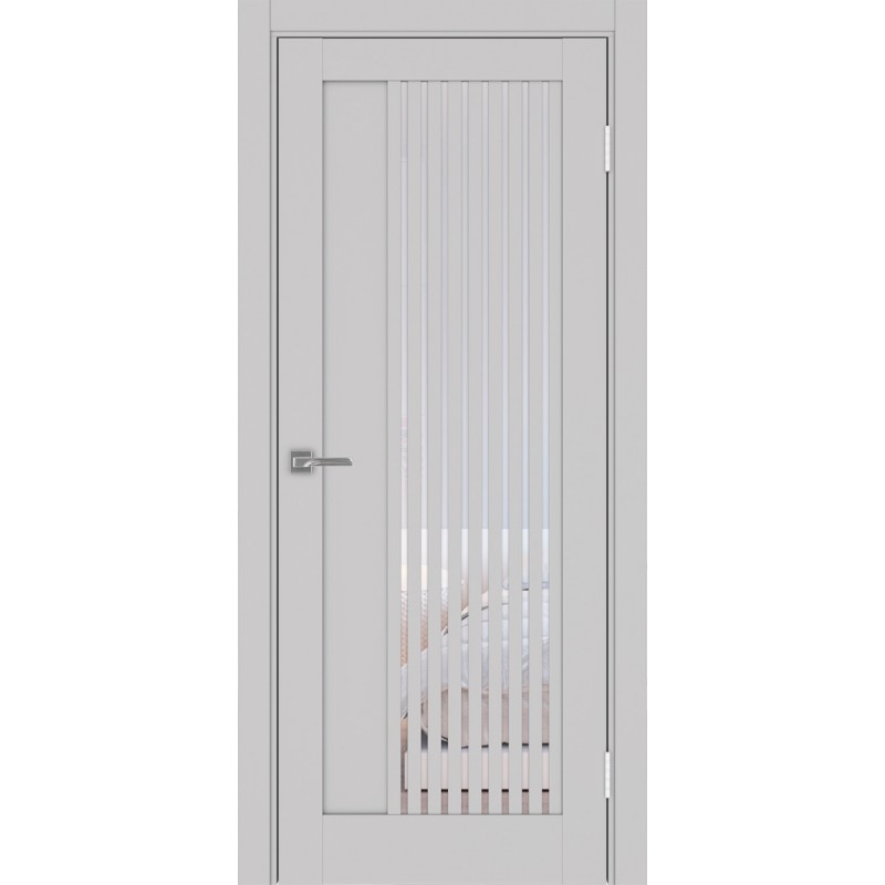 Межкомнатная дверь Турин 544.12, цвет пепельный, заполнение Прозрачное, размер 200*80 см.