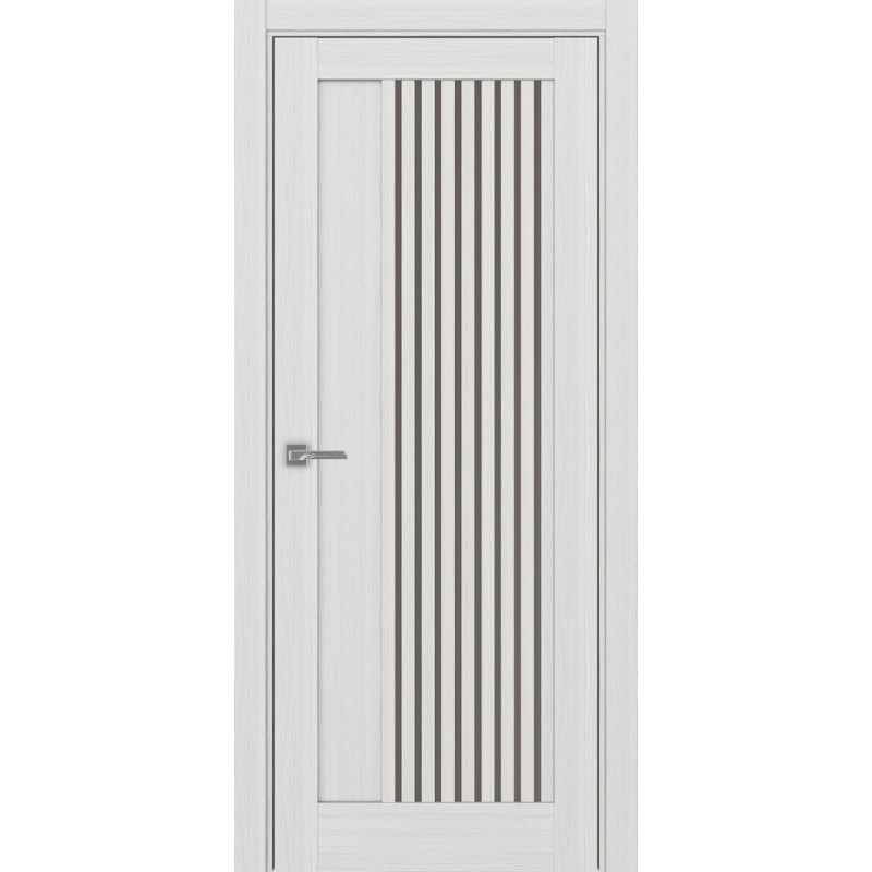 Межкомнатная дверь Турин 544.12, цвет ясень серебристый, заполнение Бронза матовое, размер 200*80 см.