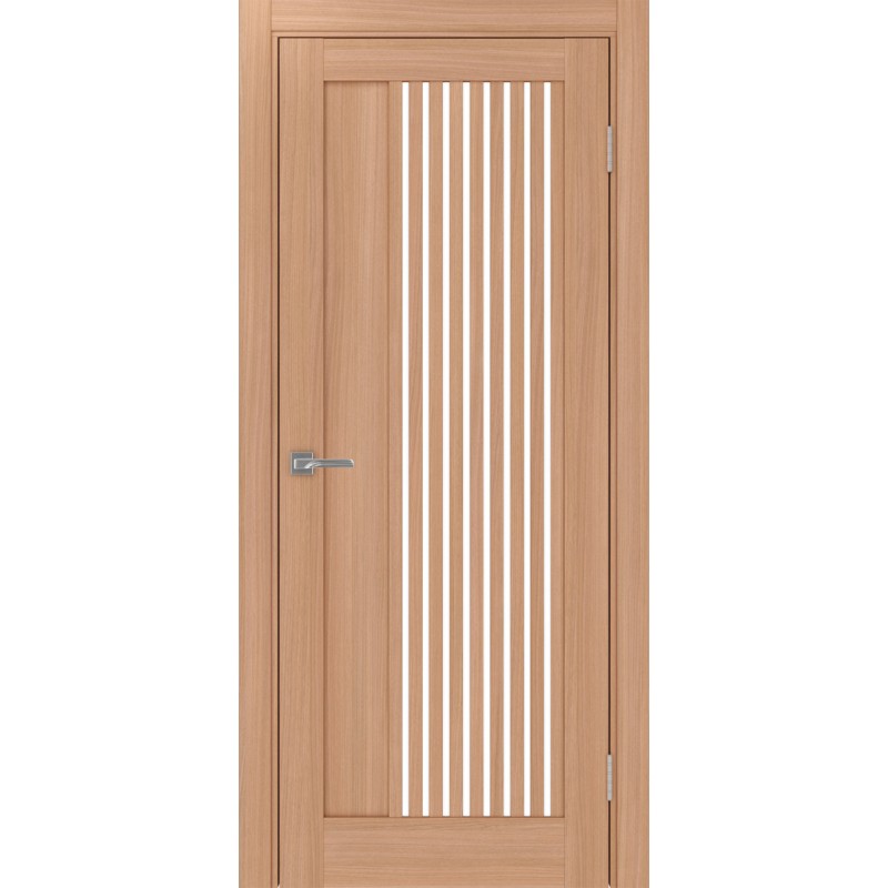 Межкомнатная дверь Турин 544.12, цвет ясень тёмный, заполнение LACбелый, размер 200*80 см.