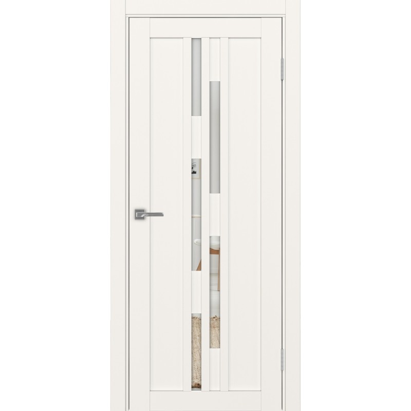 Межкомнатная дверь Турин 551.121, цвет, бежевый, заполнение Зеркало, размер 200*80 см.