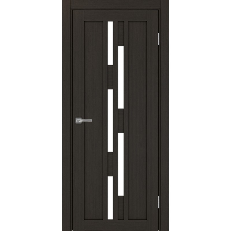 Межкомнатная дверь Турин 551.121, цвет венге FL, заполнение LACбелый, размер 200*80 см.