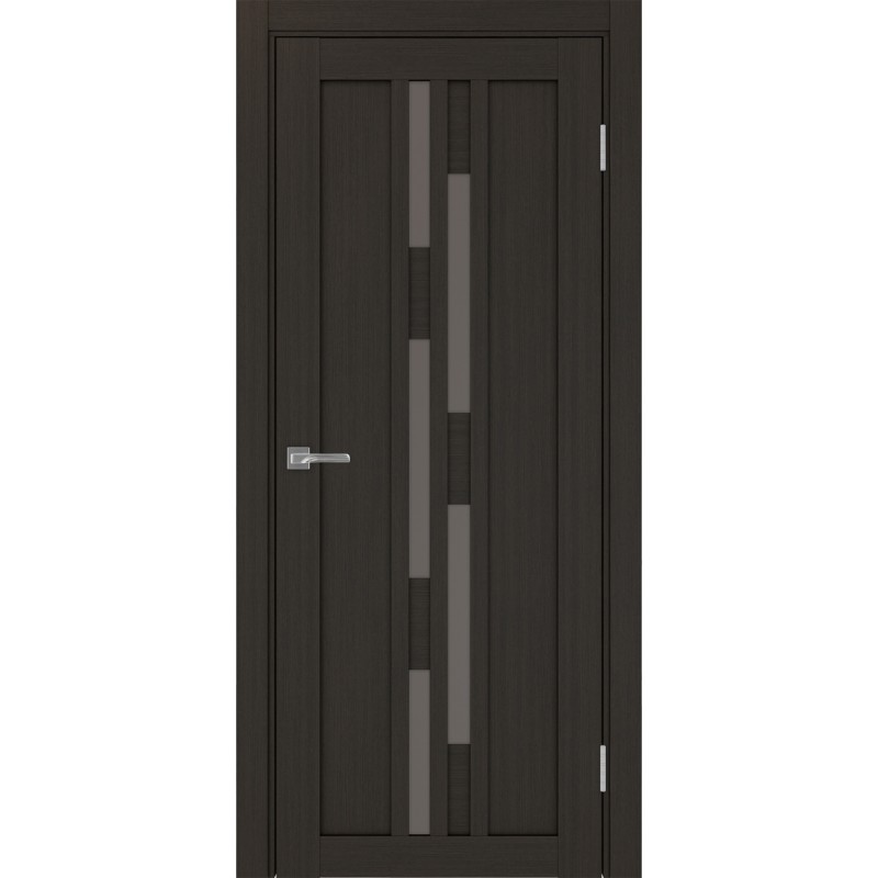 Межкомнатная дверь Турин 551.121, цвет венге FL, заполнение Бронза матовое, размер 200*80 см.