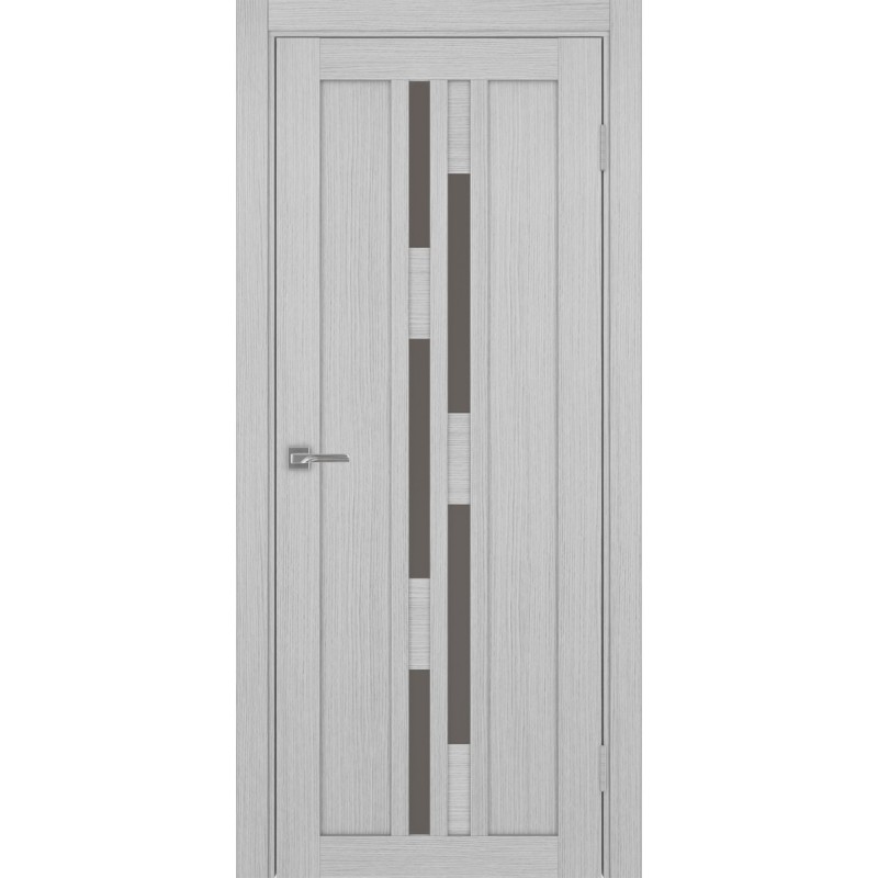 Межкомнатная дверь Турин 551.121, цвет дуб серый FL, заполнение Бронза матовое, размер 200*80 см.