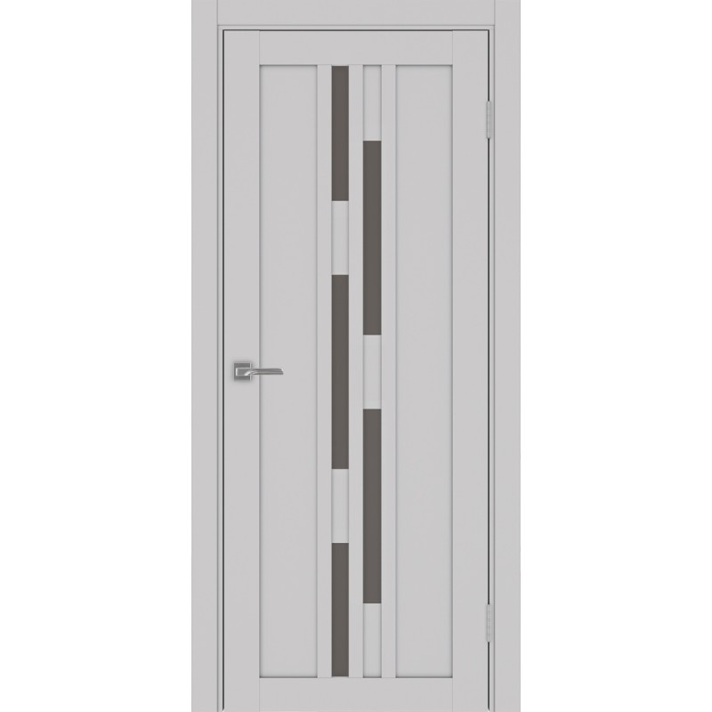 Межкомнатная дверь Турин 551.121, цвет пепельный, заполнение Бронза матовое, размер 200*80 см.