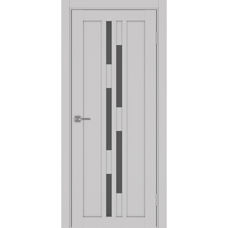 Межкомнатная дверь Турин 551.121, цвет пепельный, заполнение Графит матовое, размер 200*80 см.