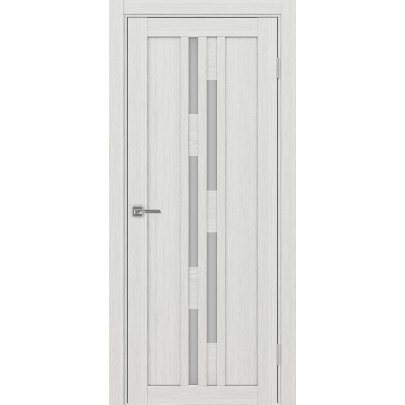 Межкомнатная дверь Турин 551.121, цвет ясень серебристый, заполнение Мателюкс, размер 200*80 см.