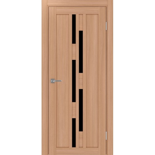 Турин_551.121, цвет Ясень тёмный стекло LACчерный, размер 80*200 см.