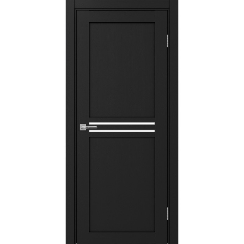 Межкомнатная дверь Турин 552.12, цвет Антрацит стекло LACбелый, размер 80*200 см.