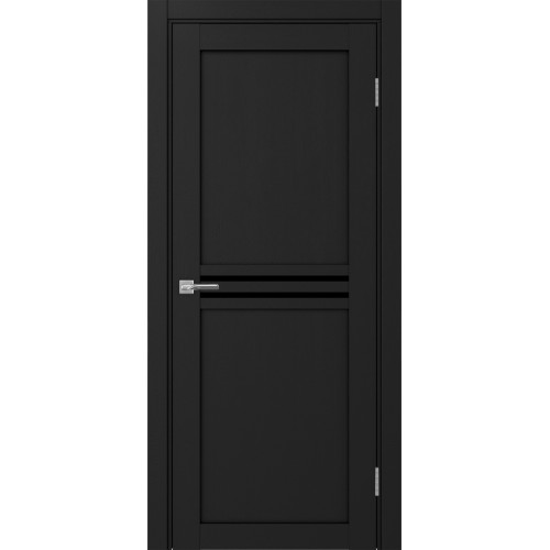 Турин 552.12, цвет Антрацит стекло LACчерный, размер 80*200 см.