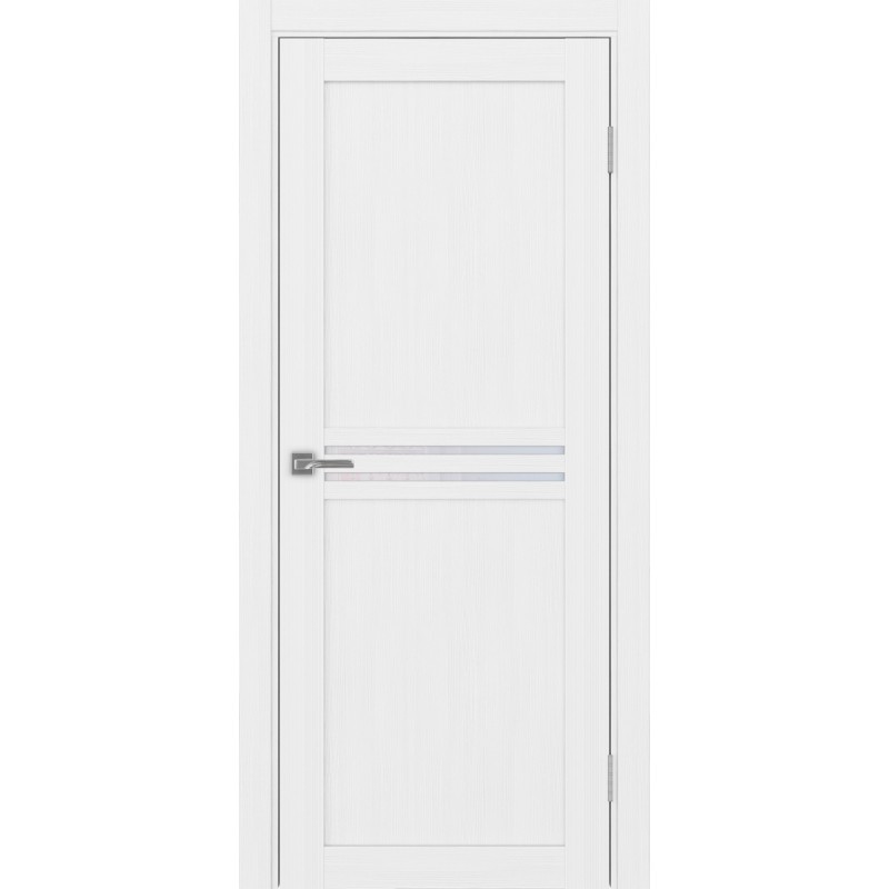 Межкомнатная дверь Турин 552.12, цвет белый лёд, заполнение Прозрачное, размер 200*80 см.