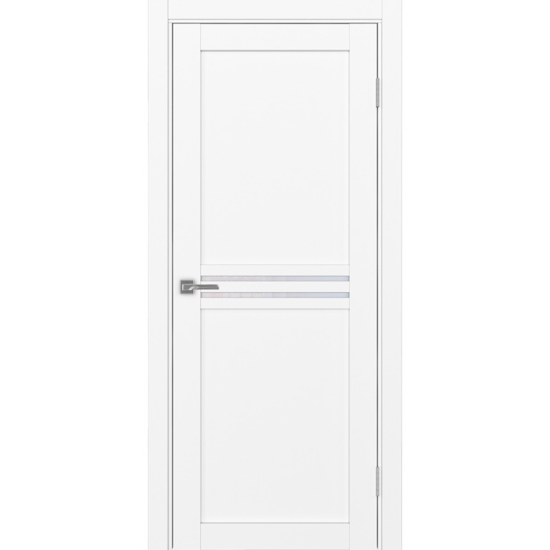 Межкомнатная дверь Турин 552.12, цвет белый снежный, заполнение Прозрачное, размер 200*80 см.