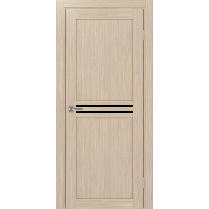 Межкомнатная дверь Турин 552.12, цвет дуб беленый FL, заполнение LACчерный, размер 200*80 см.