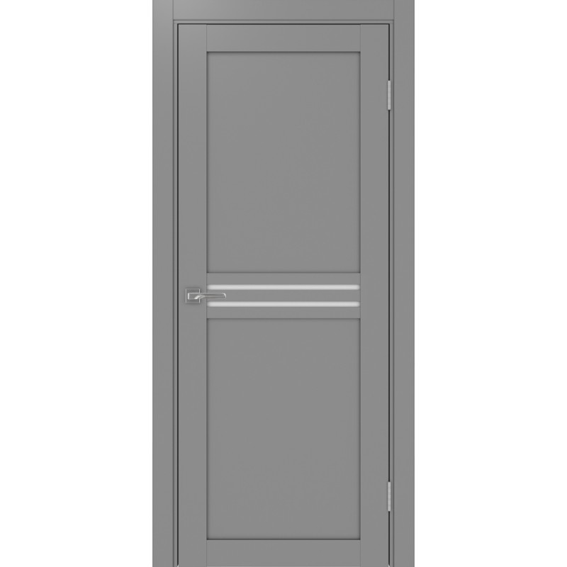 Межкомнатная дверь Турин 552.12, цвет серый, заполнение LACбелый, размер 200*80 см.