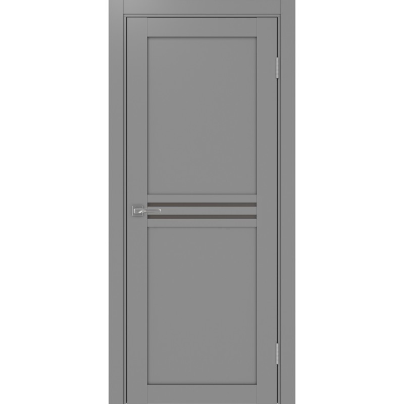 Межкомнатная дверь Турин 552.12, цвет серый, заполнение Бронза матовое, размер 200*80 см.