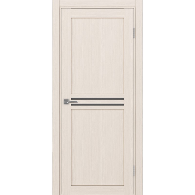 Межкомнатная дверь Турин 552.12, цвет ясень перламутровый, заполнение Графит матовое, размер 200*80 см.