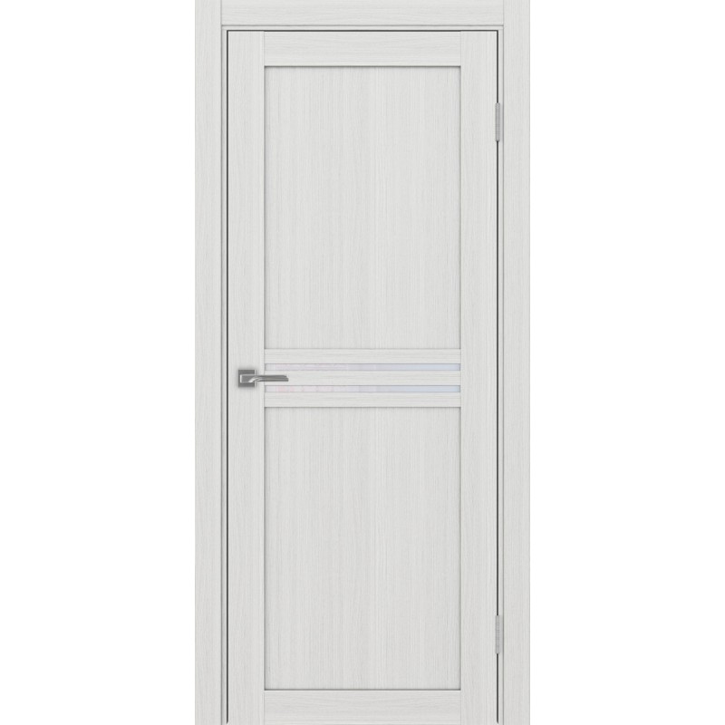 Межкомнатная дверь Турин 552.12, цвет ясень серебристый, заполнение Прозрачное, размер 200*80 см.