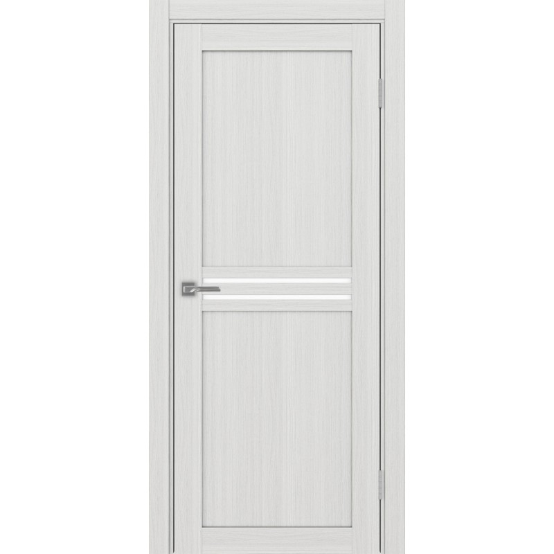 Межкомнатная дверь Турин 552.12, цвет ясень серебристый, заполнение LACбелый, размер 200*80 см.