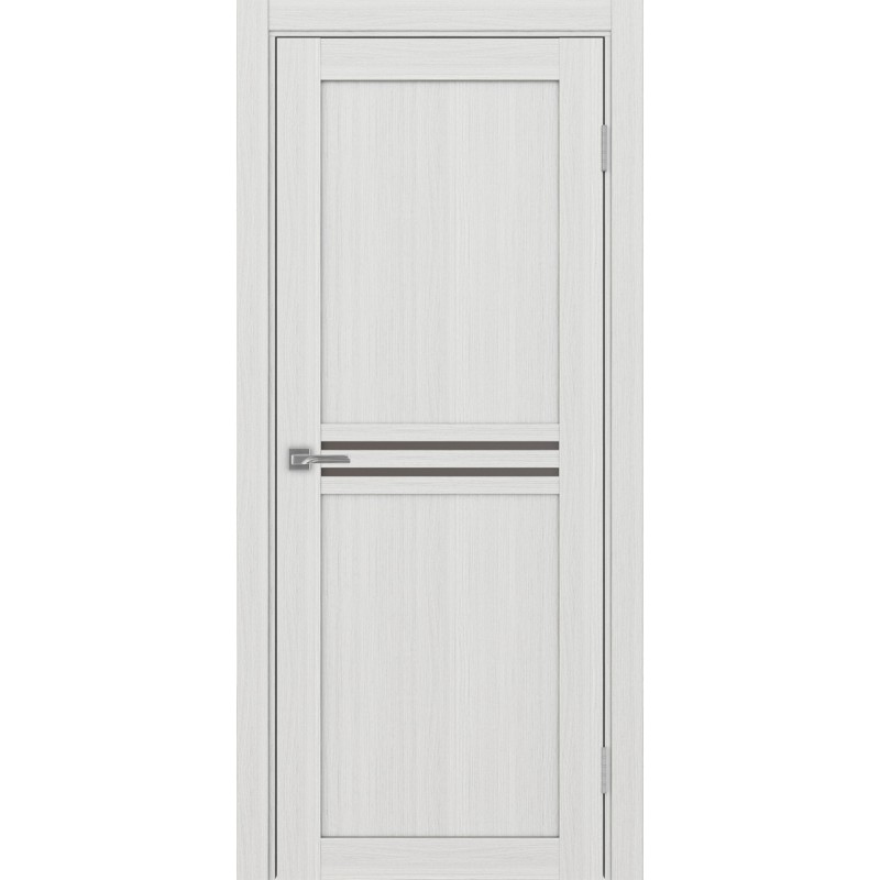 Межкомнатная дверь Турин 552.12, цвет ясень серебристый, заполнение Бронза матовое, размер 200*80 см.