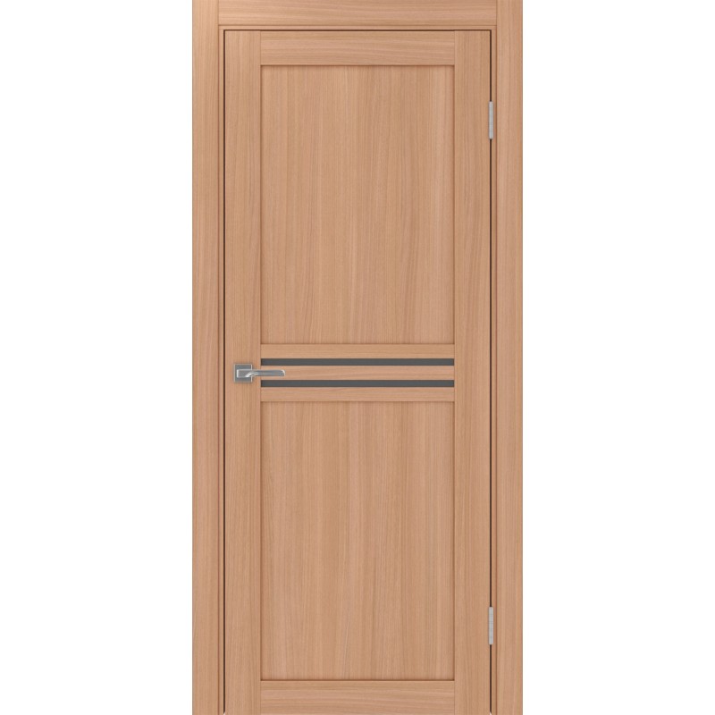 Межкомнатная дверь Турин 552.12, цвет ясень тёмный, заполнение Графит матовое, размер 200*80 см.