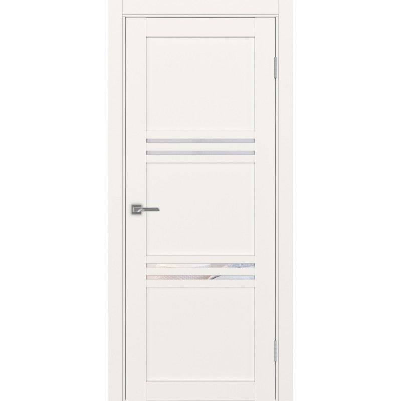 Межкомнатная дверь Турин 553.12, цвет, бежевый, заполнение Прозрачное, размер 200*80 см.