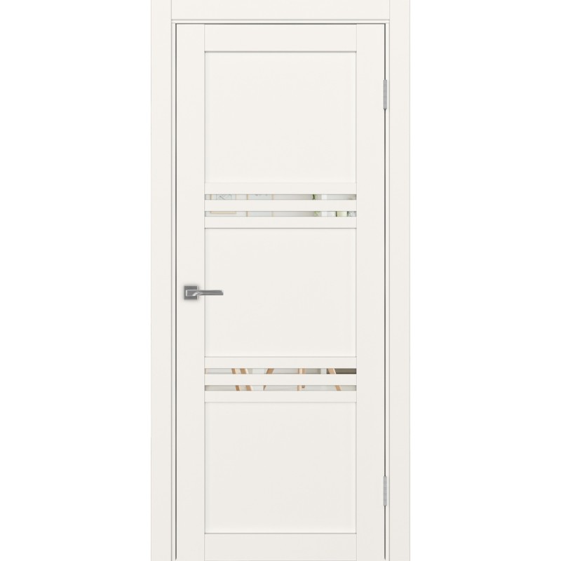 Межкомнатная дверь Турин 553.12, цвет, бежевый, заполнение Зеркало/Зеркало, размер 200*80 см.