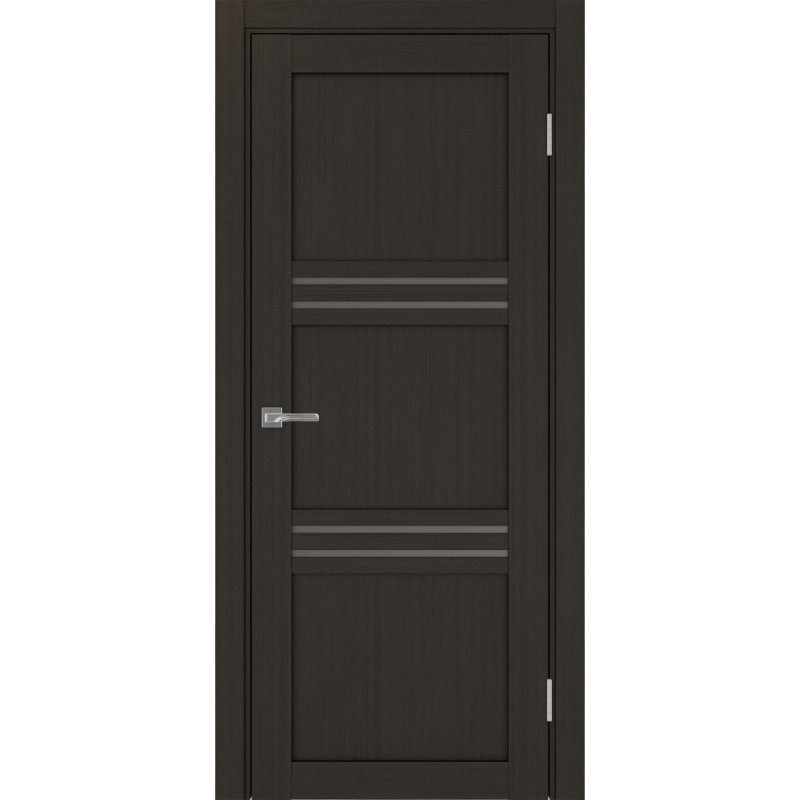 Межкомнатная дверь Турин 553.12, цвет венге FL, заполнение Бронза матовое, размер 200*80 см.