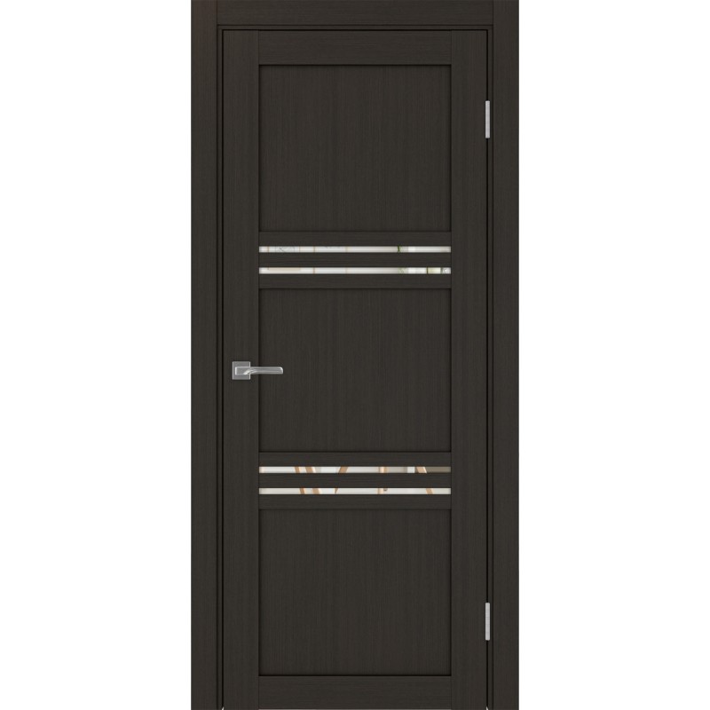 Межкомнатная дверь Турин 553.12, цвет венге FL, заполнение Зеркало/Зеркало, размер 200*80 см.