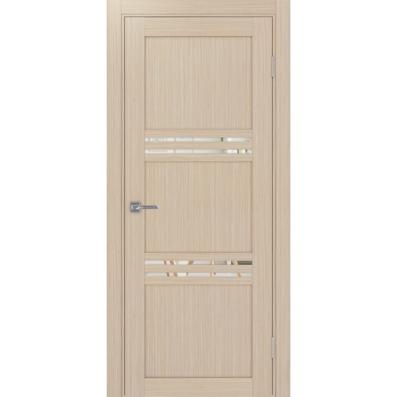 Межкомнатная дверь Турин 553.12, цвет дуб беленый FL, заполнение Зеркало/Зеркало, размер 200*80 см.