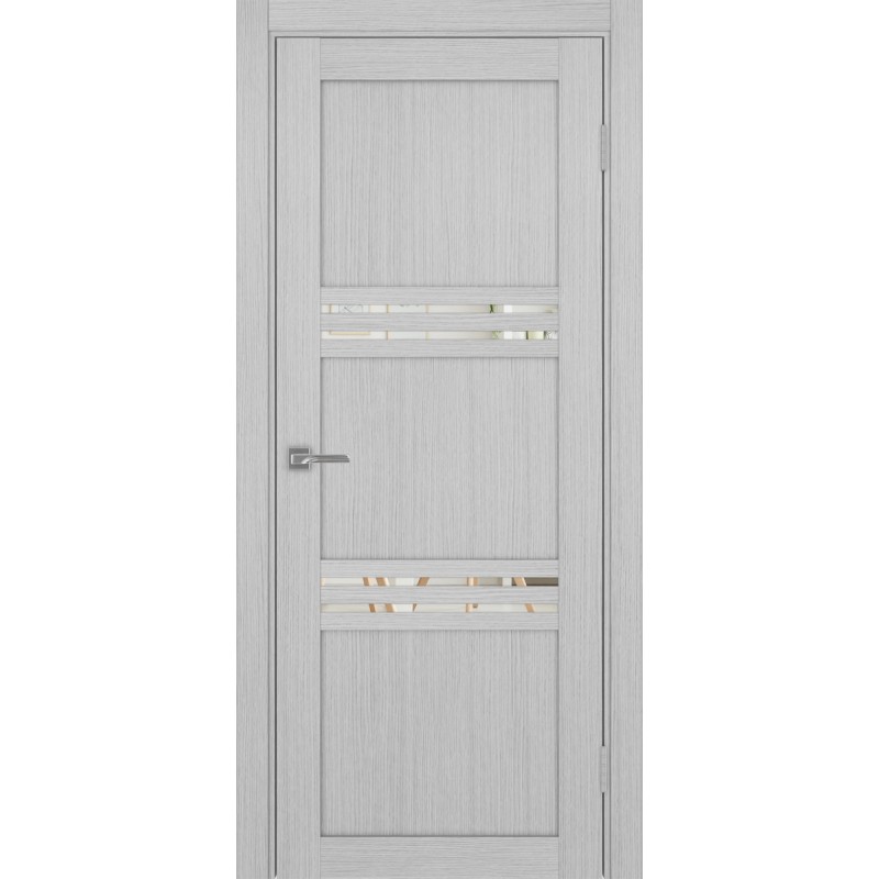 Межкомнатная дверь Турин 553.12, цвет дуб серый FL, заполнение Зеркало/Зеркало, размер 200*80 см.