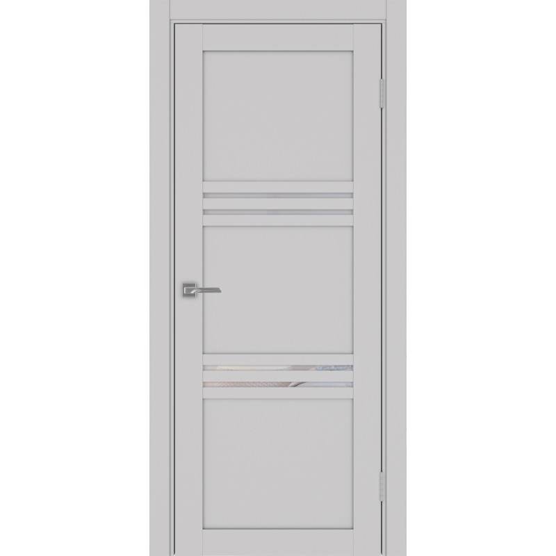 Межкомнатная дверь Турин 553.12, цвет пепельный, заполнение Прозрачное, размер 200*80 см.