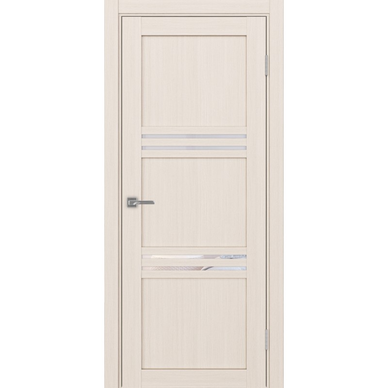 Межкомнатная дверь Турин 553.12, цвет ясень перламутровый, заполнение Прозрачное, размер 200*80 см.