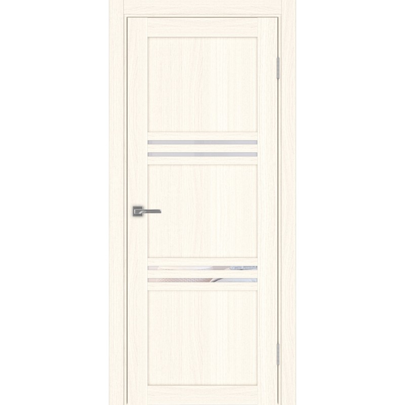 Межкомнатная дверь Турин 553.12, цвет ясень светлый, заполнение Прозрачное, размер 200*80 см.