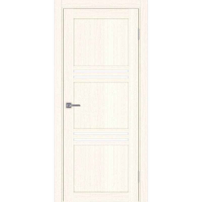 Межкомнатная дверь Турин 553.12, цвет ясень светлый, заполнение LACбелый, размер 200*80 см.