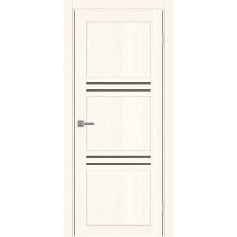 Межкомнатная дверь Турин 553.12, цвет ясень светлый, заполнение Бронза матовое, размер 200*80 см.